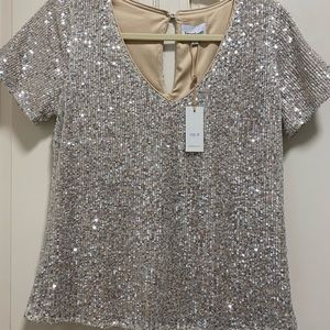 Heartloom Sequin Top